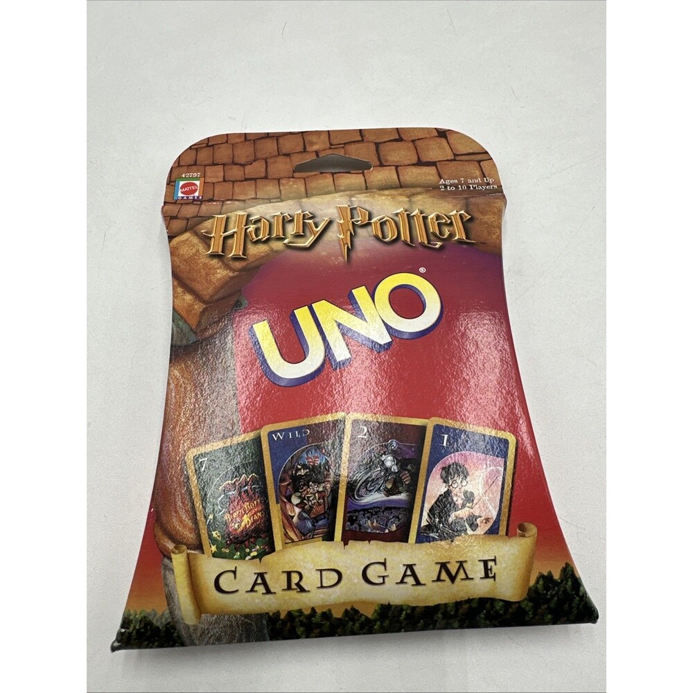 Mattel Harry Potter UNO Card Game Y2K 2000 - 42797 - New / Sealed